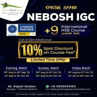 Green worlds Exclusive offer on NEBOSH IGC Course in Karnataka